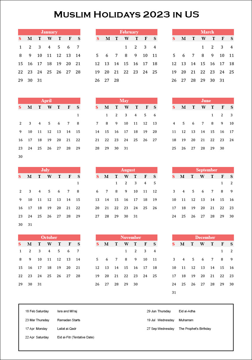 Muslim Holidays 2023 Archives The Holidays Calendar