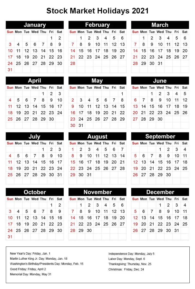2021 Holidays Archives - The Holidays Calendar