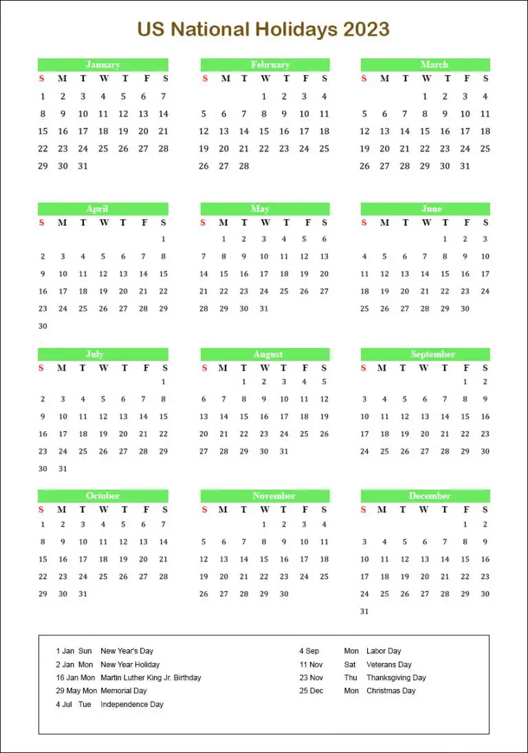 Us calendar. Американский календарь 2023. Каникулы 2023.