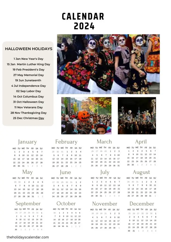 Halloween Calendar